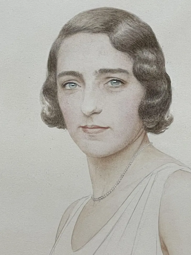 Pamono Portrait of Miss Lise Brissaud, Bernard Boutet De Monvel, 1928> Art Deco