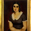 Best Pamono Portrait of Woman - Oil on Plywood by Domenico Cantatore - 1920 ca. 1920 ca.