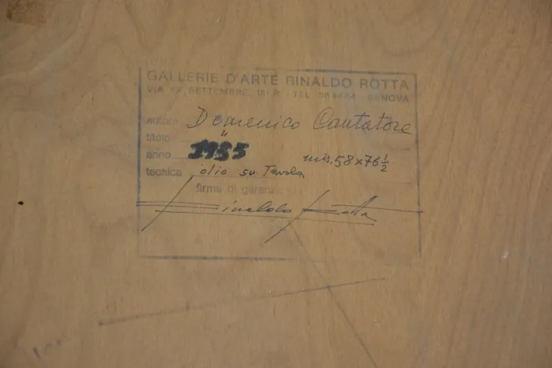 Best Pamono Portrait of Woman - Oil on Plywood by Domenico Cantatore - 1920 ca. 1920 ca.