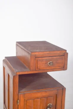 Pamono Portuguese Art Deco Bedside Tables, 1920, Set of 2><noscript><img width=