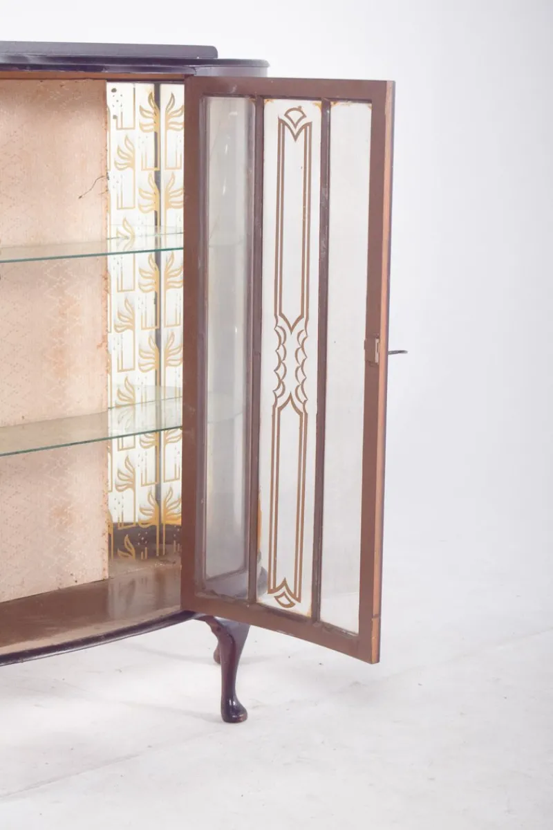 Pamono Portuguese Glass Front Display Cabinet, 1890s> Cabinets & Wardrobes