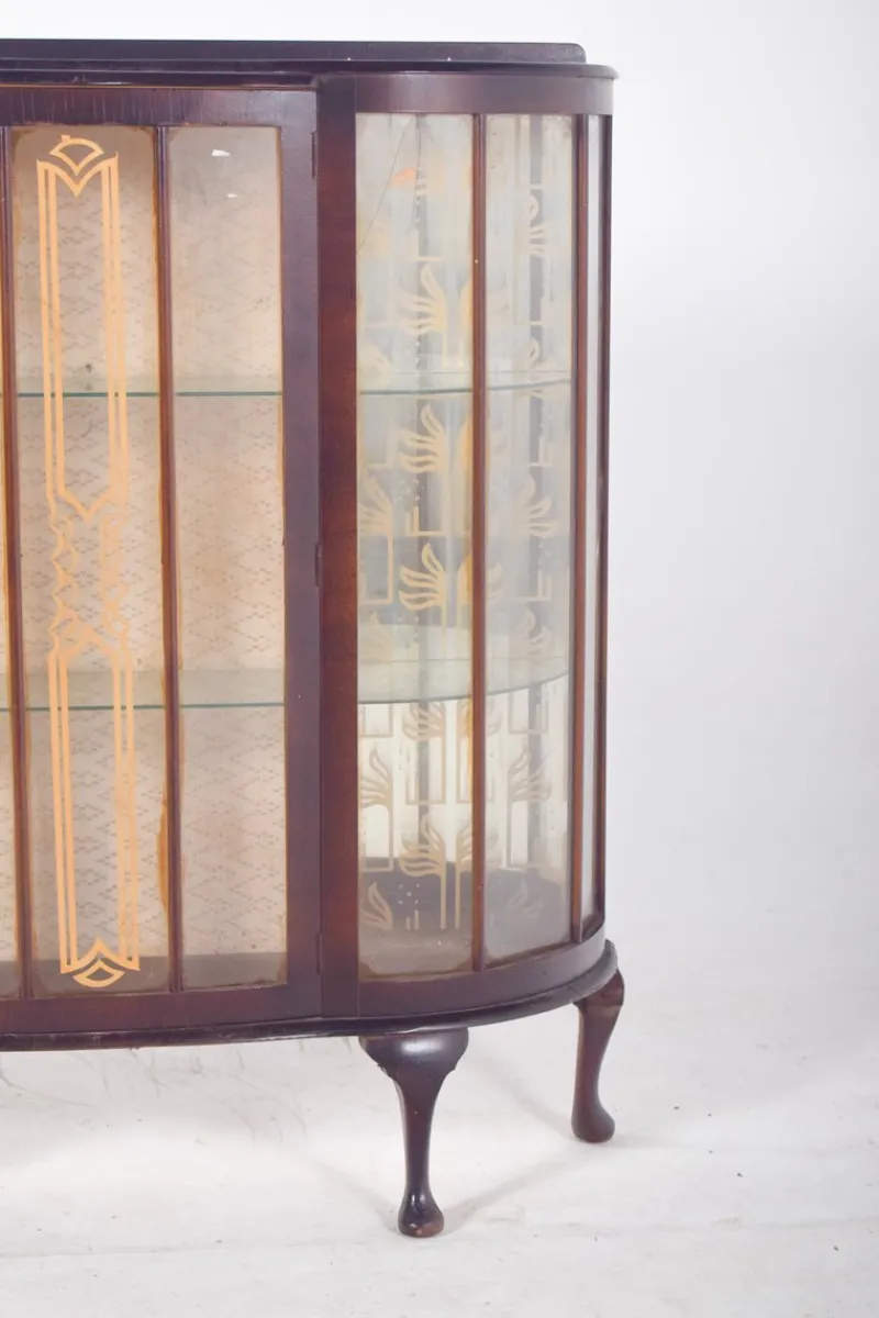 Pamono Portuguese Glass Front Display Cabinet, 1890s> Cabinets & Wardrobes
