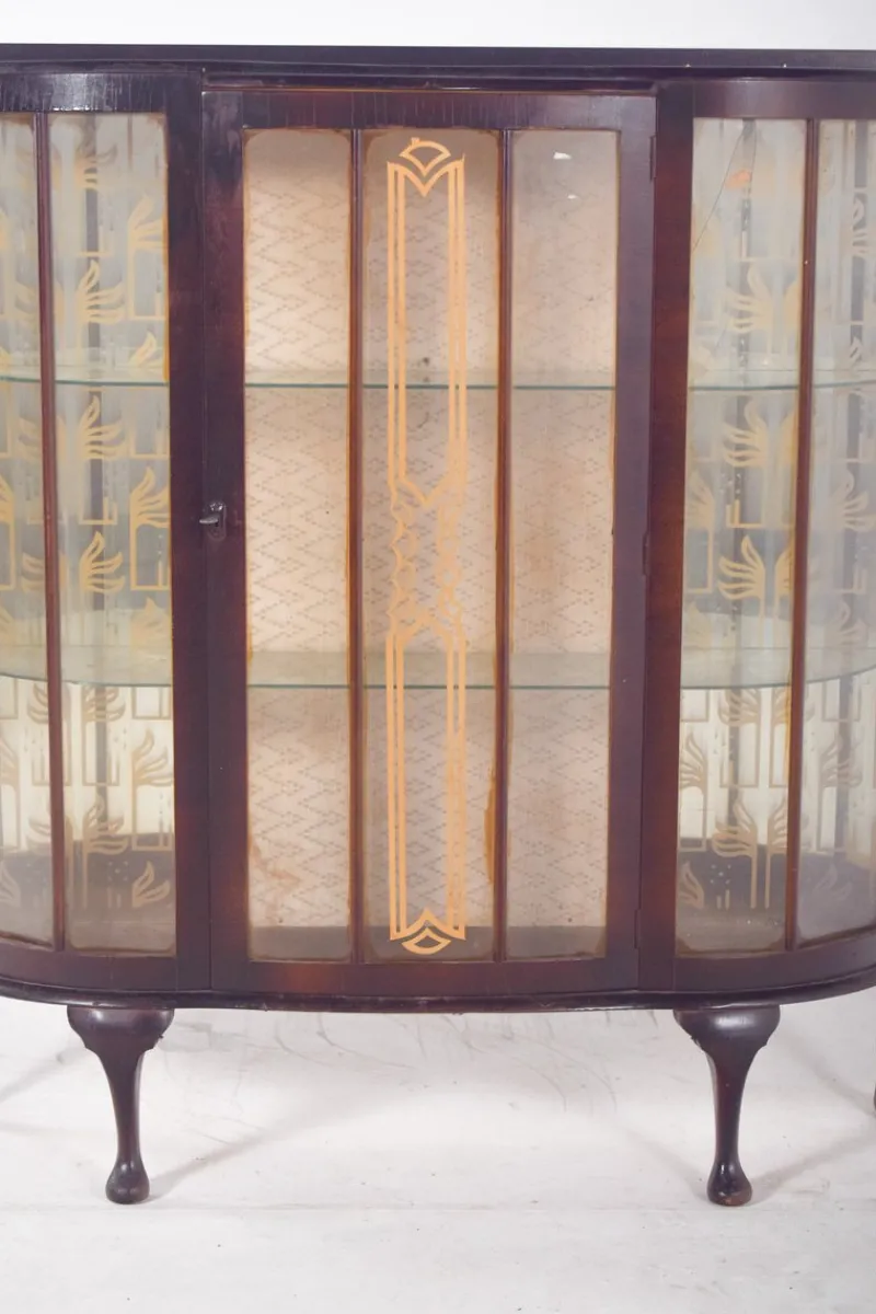 Pamono Portuguese Glass Front Display Cabinet, 1890s> Cabinets & Wardrobes