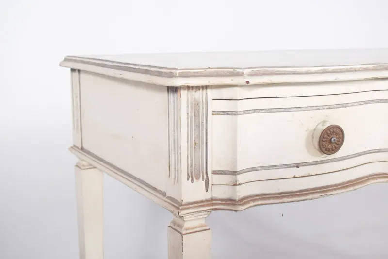 Sale Pamono Portuguese White Painted Console, 1890s