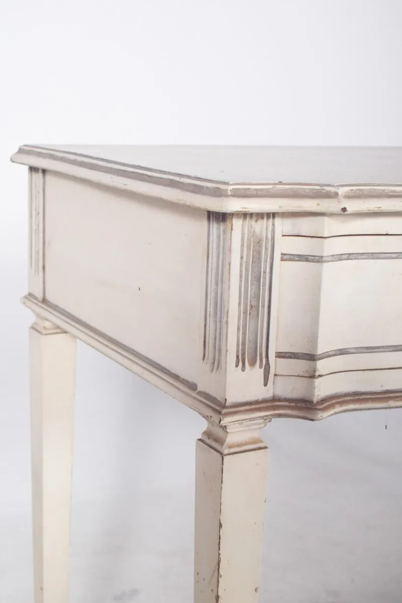 Sale Pamono Portuguese White Painted Console, 1890s