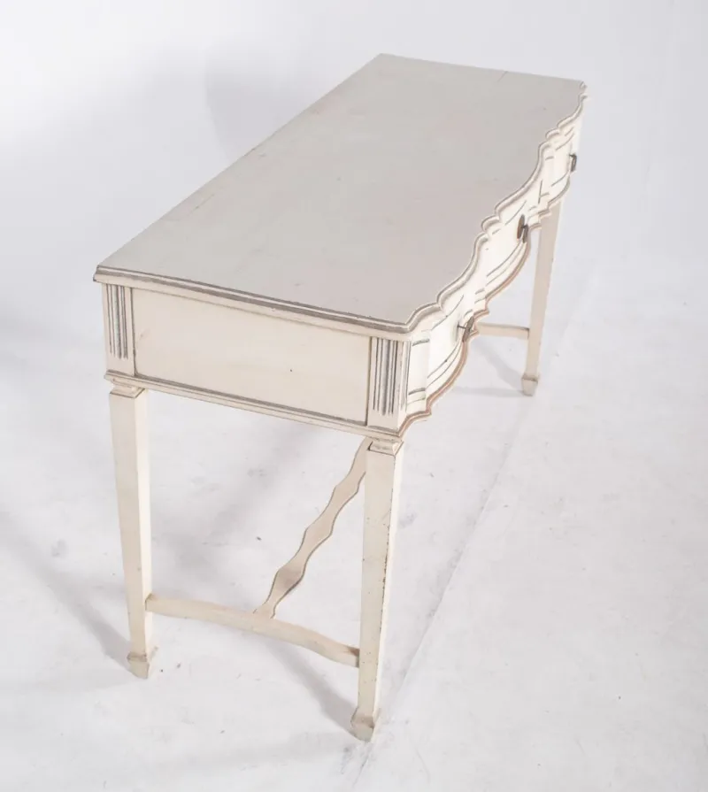Sale Pamono Portuguese White Painted Console, 1890s