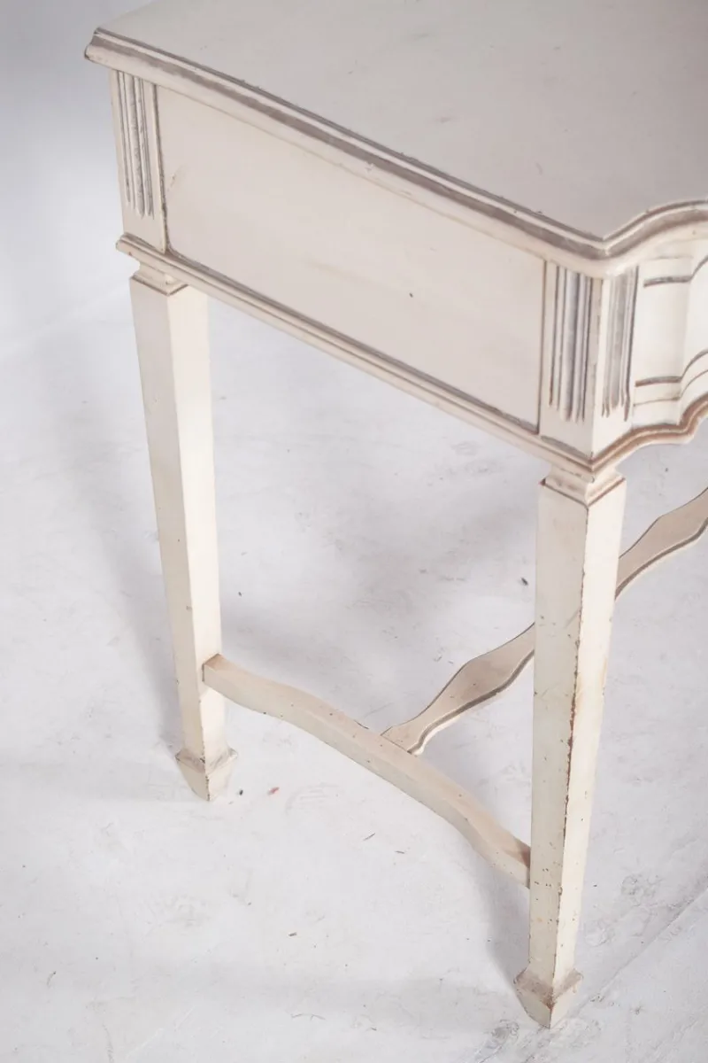 Sale Pamono Portuguese White Painted Console, 1890s