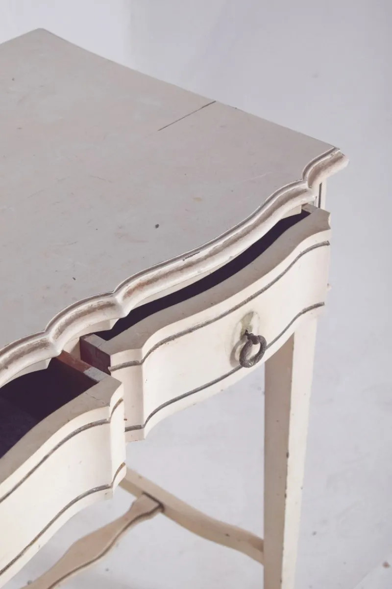 Sale Pamono Portuguese White Painted Console, 1890s