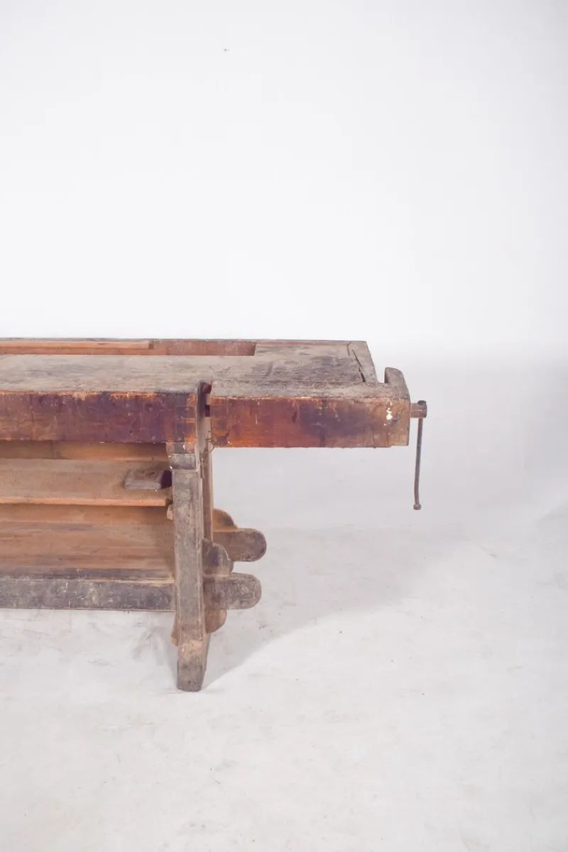 Sale Pamono Portuguese Woodworkers Workbench, 1950s