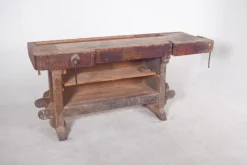 Sale Pamono Portuguese Woodworkers Workbench, 1950s