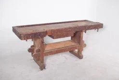Pamono Portuguese Woodworkers Workbench, 1950s> Worktables & Workbenches