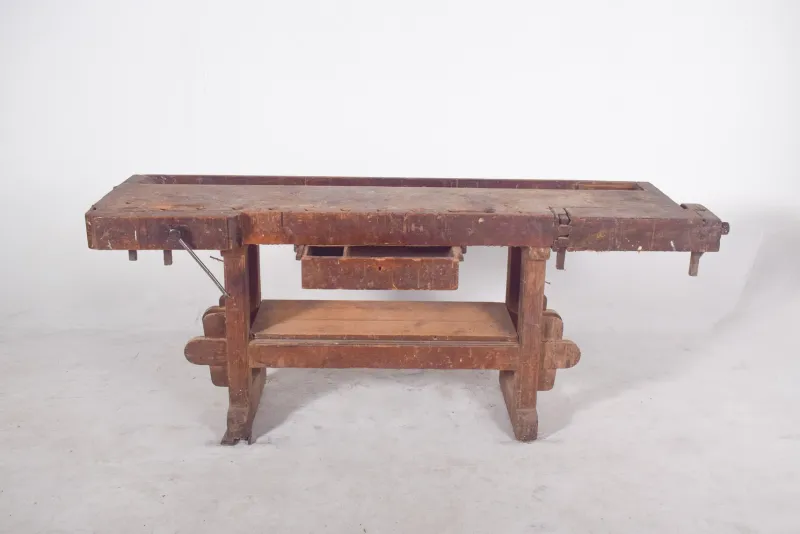 Pamono Portuguese Woodworkers Workbench, 1950s> Worktables & Workbenches