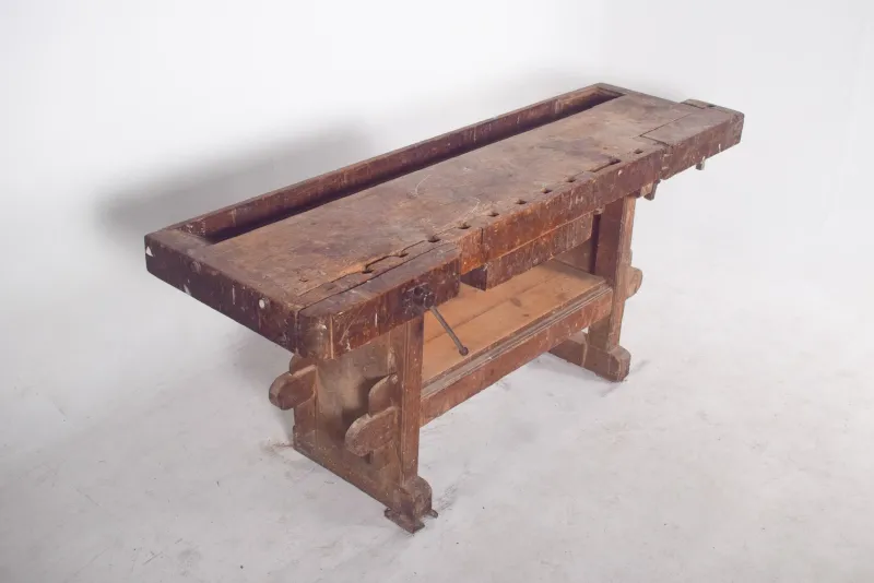 Pamono Portuguese Woodworkers Workbench, 1950s> Worktables & Workbenches