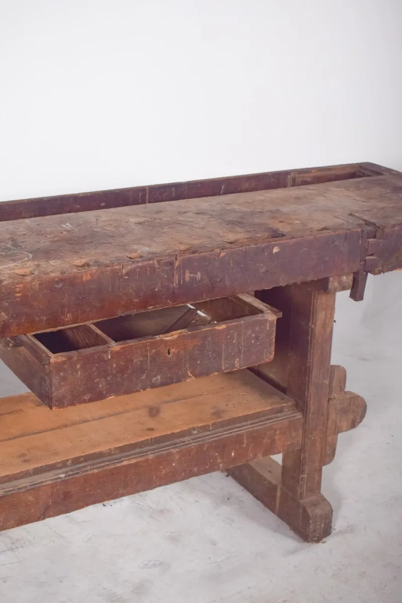 Pamono Portuguese Woodworkers Workbench, 1950s> Worktables & Workbenches