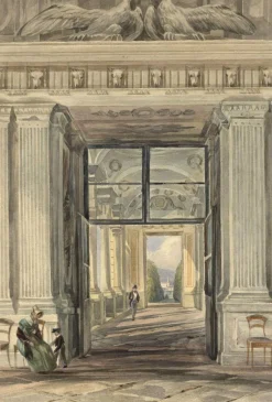 Sale Pamono Possibly Franz Heinrich, Schönbrunn Palace, Vienna, Mid-19th Century, Watercolour