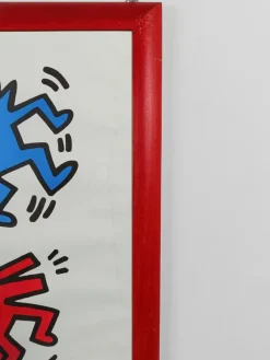 Pamono Poster of Dancing Dogs after Keith Haring from Nouvelles Images S.A., France, 1992><noscript><img width=