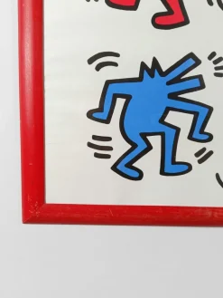 Pamono Poster of Dancing Dogs after Keith Haring from Nouvelles Images S.A., France, 1992><noscript><img width=