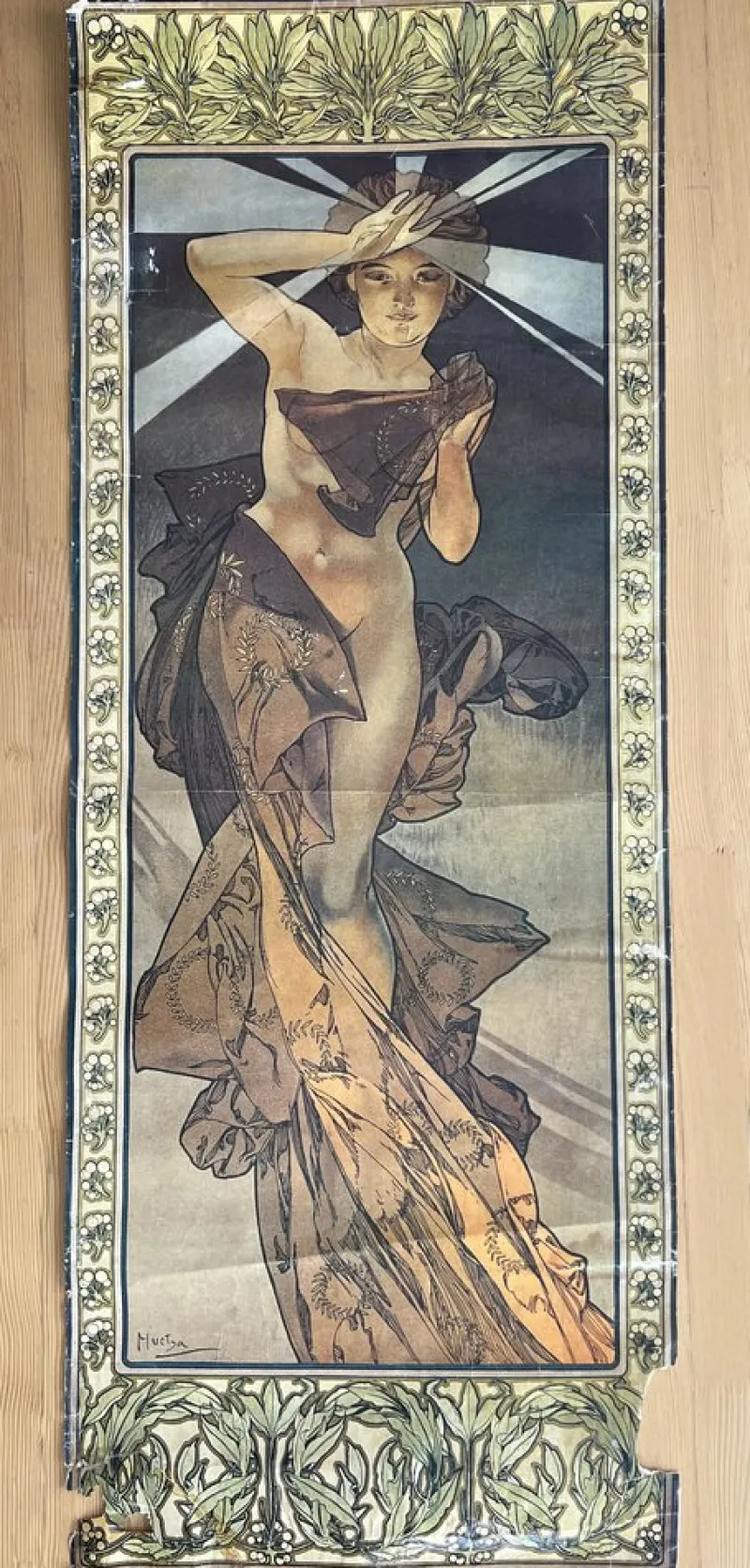 Sale Pamono Posters after Alphonse Mucha from Athena Reproductions Ltd. London, 1973, Set of 3
