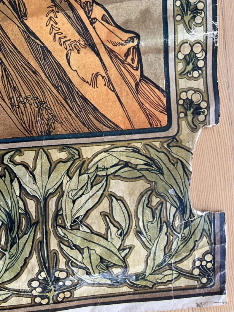 Sale Pamono Posters after Alphonse Mucha from Athena Reproductions Ltd. London, 1973, Set of 3