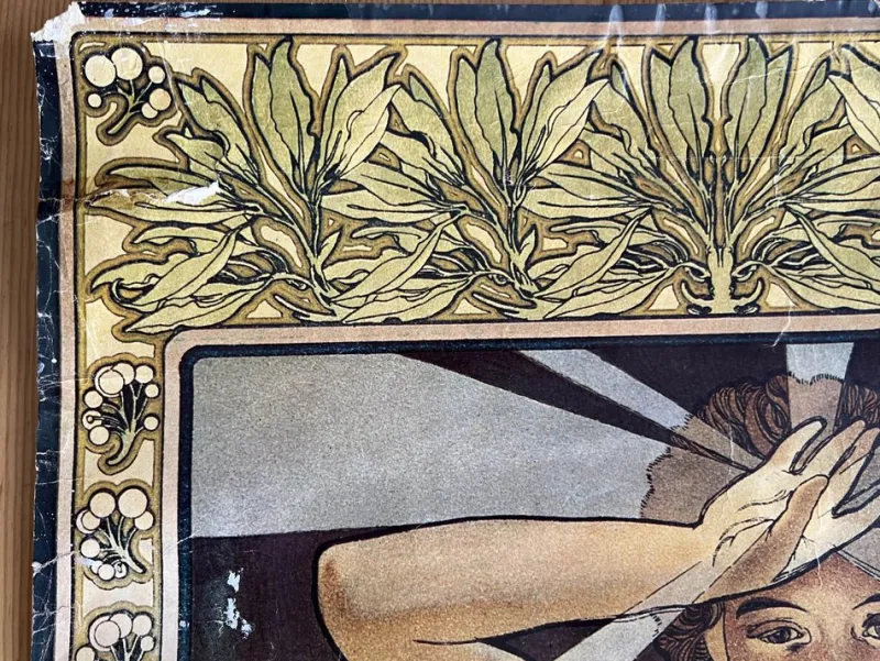Sale Pamono Posters after Alphonse Mucha from Athena Reproductions Ltd. London, 1973, Set of 3