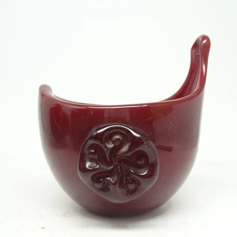 Pamono Postmoder Salt Holder attributed to Wolomin Glassworks attributed to Jerzy Słuczan-Orkusz, Poland, 1970s> Salt & Pepper Shakers