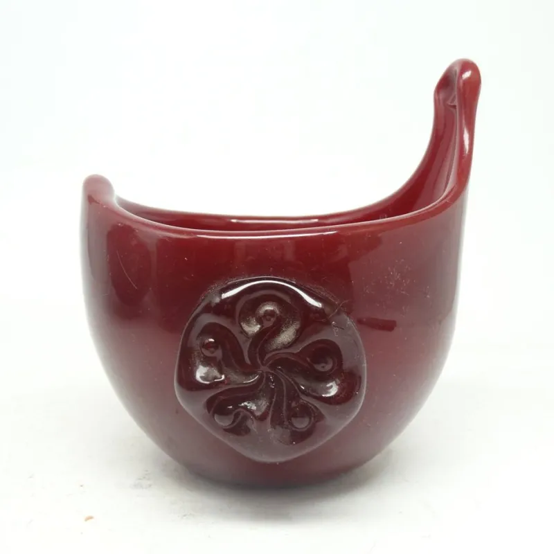 Pamono Postmoder Salt Holder attributed to Wolomin Glassworks attributed to Jerzy Słuczan-Orkusz, Poland, 1970s> Salt & Pepper Shakers