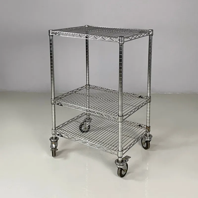Pamono Postmodern American Steel Cart, 2000s> Serving Bar Carts & Trolleys
