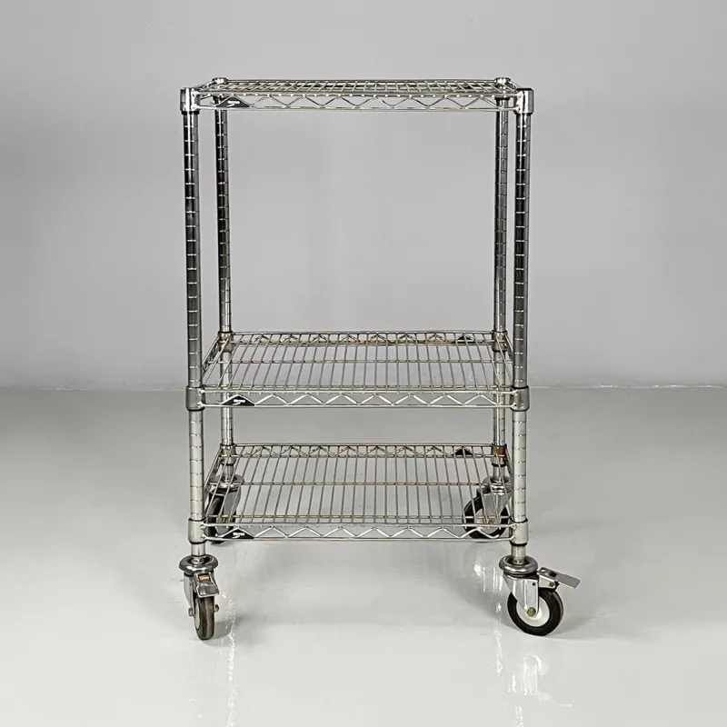 Pamono Postmodern American Steel Cart, 2000s> Serving Bar Carts & Trolleys