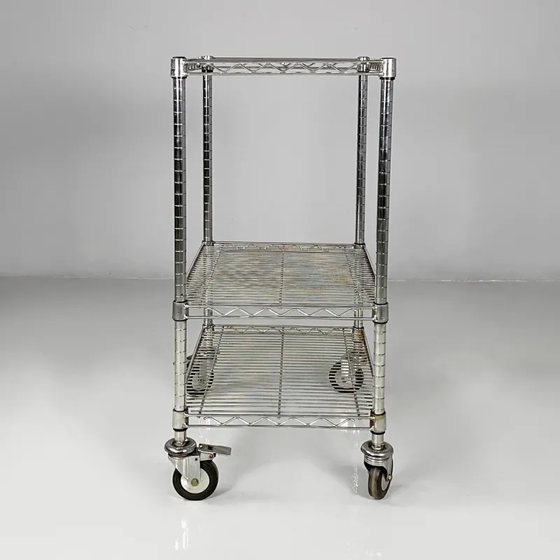 Pamono Postmodern American Steel Cart, 2000s> Serving Bar Carts & Trolleys