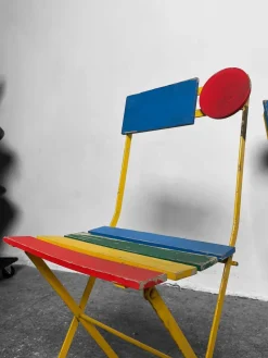 Pamono Postmodern Bistro Chair by Denis Balland for Fermob, France, 1985><noscript><img width=