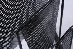Hot Pamono Postmodern Black Perforated Metal Magazine Rack by Markus Börgens for D-Tec, 1980s