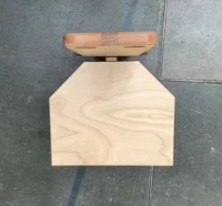 New Pamono Postmodern Brutalist Wooden Children Chair, 1990s
