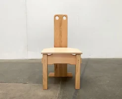 New Pamono Postmodern Brutalist Wooden Children Chair, 1990s