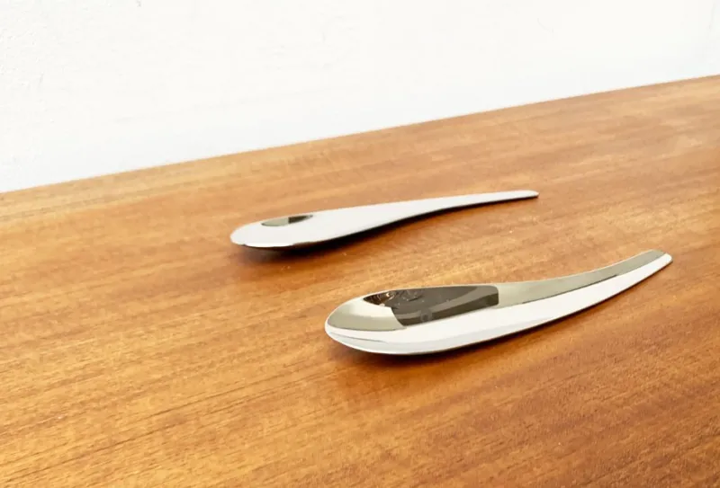 Pamono Postmodern Cutlery Salad Spoons from Conran, 1990s, Set of 2> Cutlery & Serving Utensils