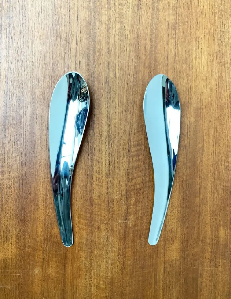 Pamono Postmodern Cutlery Salad Spoons from Conran, 1990s, Set of 2> Cutlery & Serving Utensils