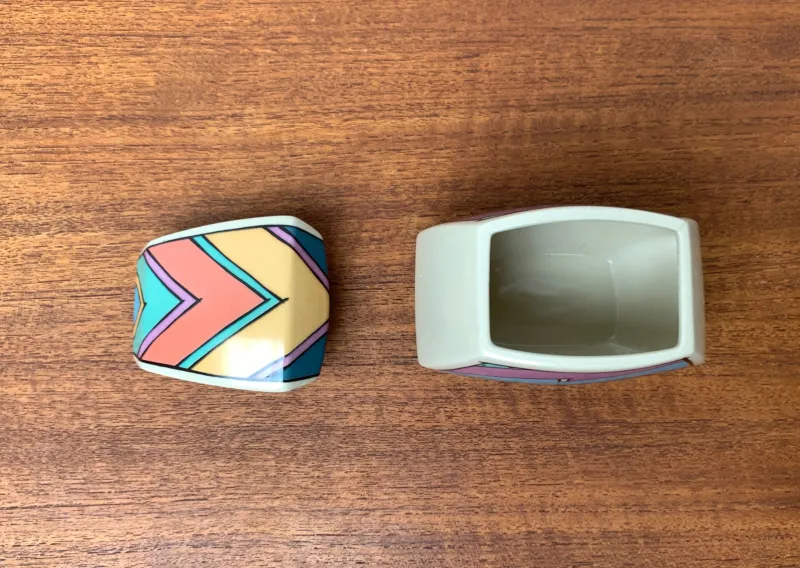 Pamono Postmodern Flash One Series Milk and Sugar Pot by Dorothy Hafner for Rosenthal, 1980s, Set of 2