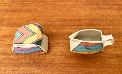 Pamono Postmodern Flash One Series Milk and Sugar Pot by Dorothy Hafner for Rosenthal, 1980s, Set of 2