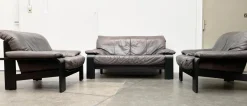 Best Pamono Postmodern German Brutalist Lounge Armchairs and Sofa by Rolf Benz for Musterring, 1990s, Set of 3