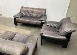 Best Pamono Postmodern German Brutalist Lounge Armchairs and Sofa by Rolf Benz for Musterring, 1990s, Set of 3