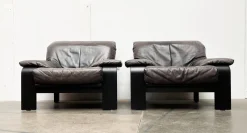 Best Pamono Postmodern German Brutalist Lounge Armchairs and Sofa by Rolf Benz for Musterring, 1990s, Set of 3