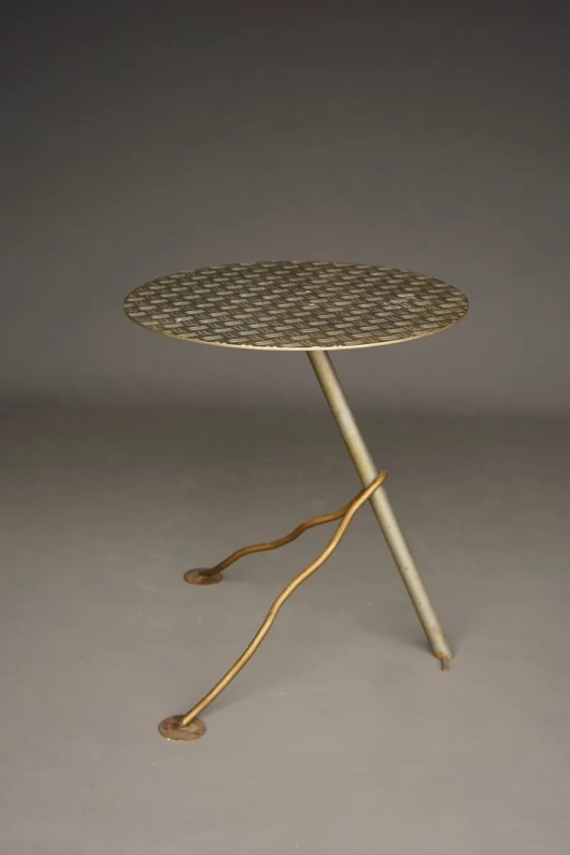 Pamono Postmodern Industrial Metal Garden Table, 1980s> Garden Tables