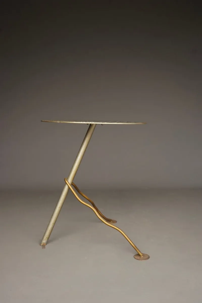 Pamono Postmodern Industrial Metal Garden Table, 1980s> Garden Tables