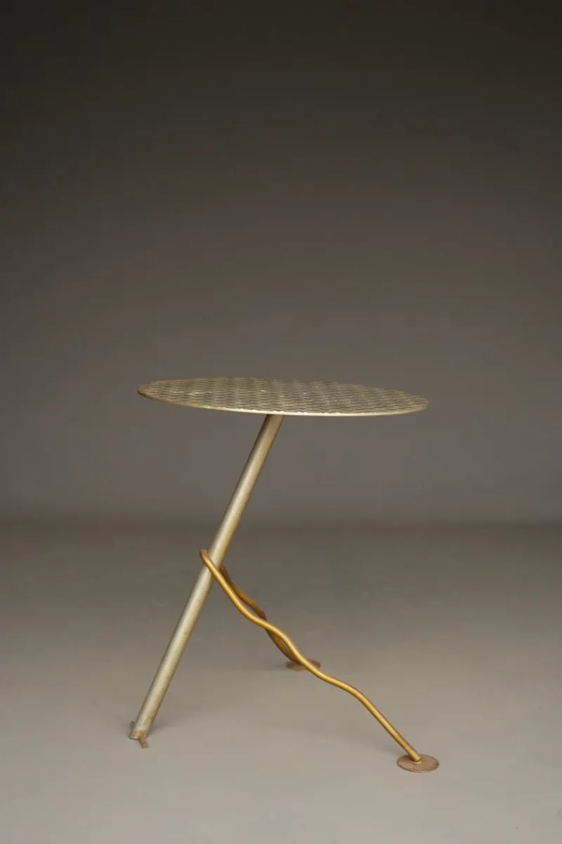 Pamono Postmodern Industrial Metal Garden Table, 1980s> Garden Tables