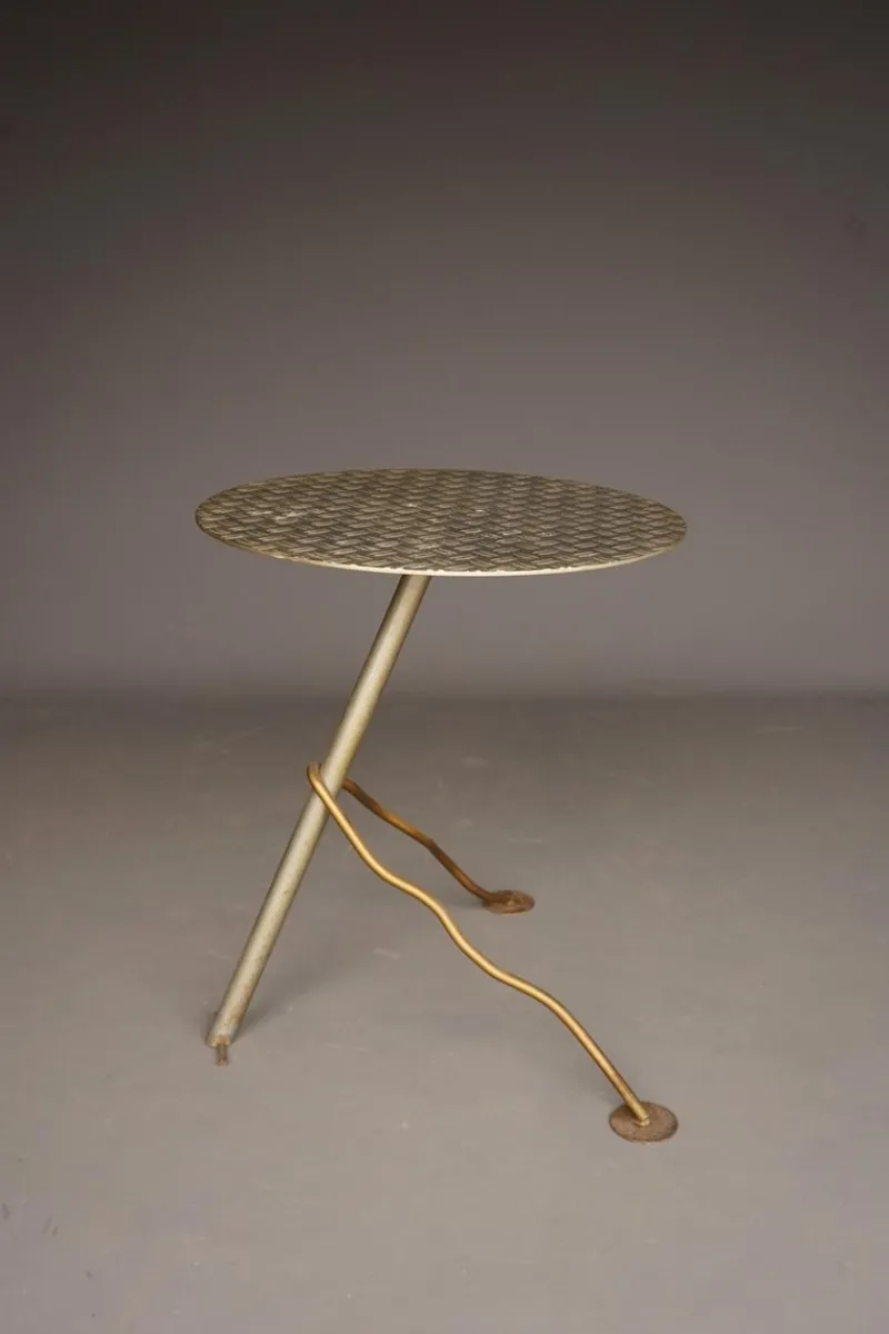 Pamono Postmodern Industrial Metal Garden Table, 1980s> Garden Tables