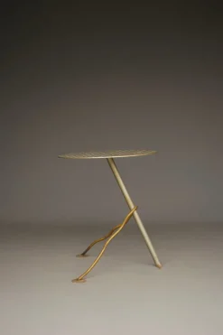 Pamono Postmodern Industrial Metal Garden Table, 1980s><noscript><img width=