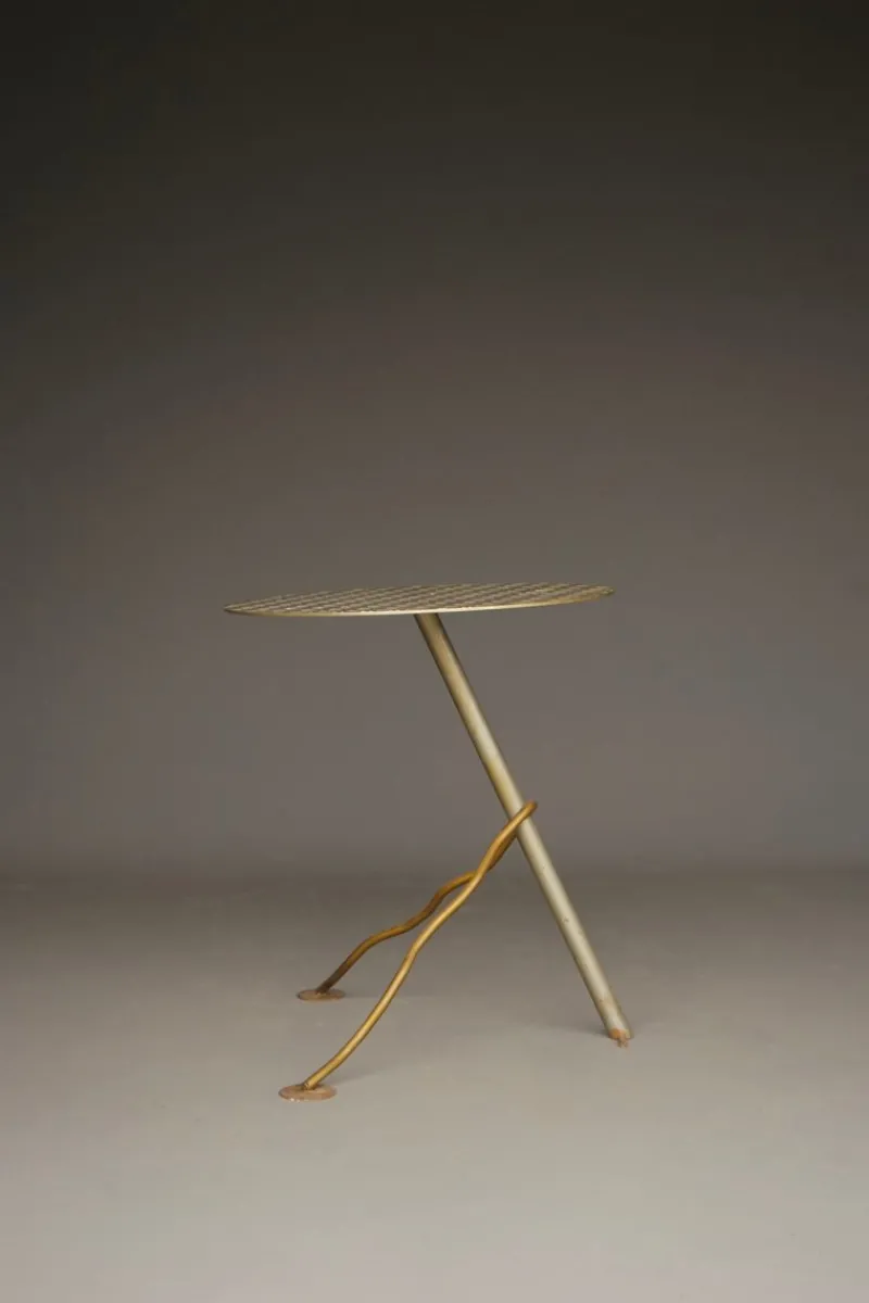 Pamono Postmodern Industrial Metal Garden Table, 1980s> Garden Tables
