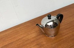 Pamono Postmodern Italian Stainless Steel and Bakelit Bombe Teapot Coffeepot Kettle by Carlo Alessi for Alessi><noscript><img width=