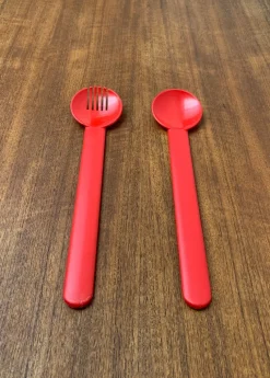 Outlet Pamono Postmodern Minimalist Swiss Salad Servers, Set of 2