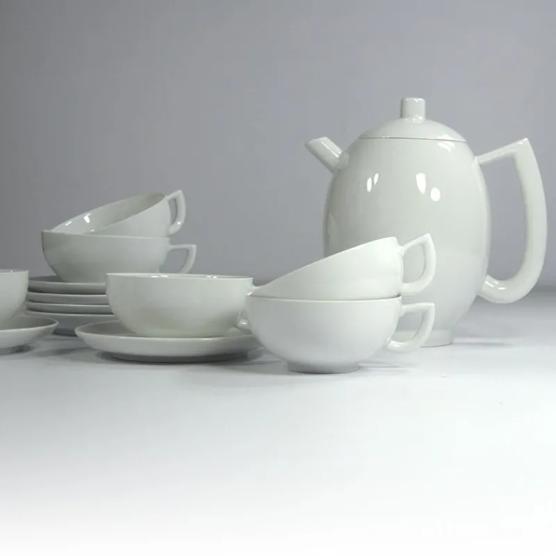 Pamono Postmodern Porcelain Tea Set by Lutz Rabold for Arzberg, 1980s, Set of 13> Coffee & Tea Service