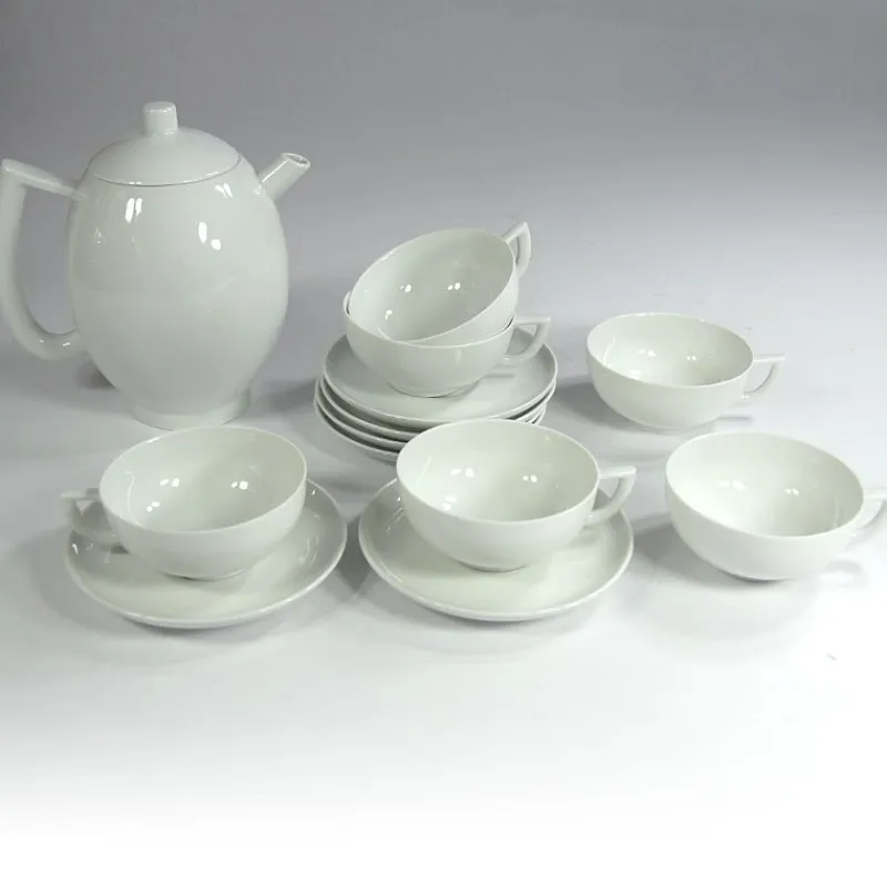 Pamono Postmodern Porcelain Tea Set by Lutz Rabold for Arzberg, 1980s, Set of 13> Coffee & Tea Service